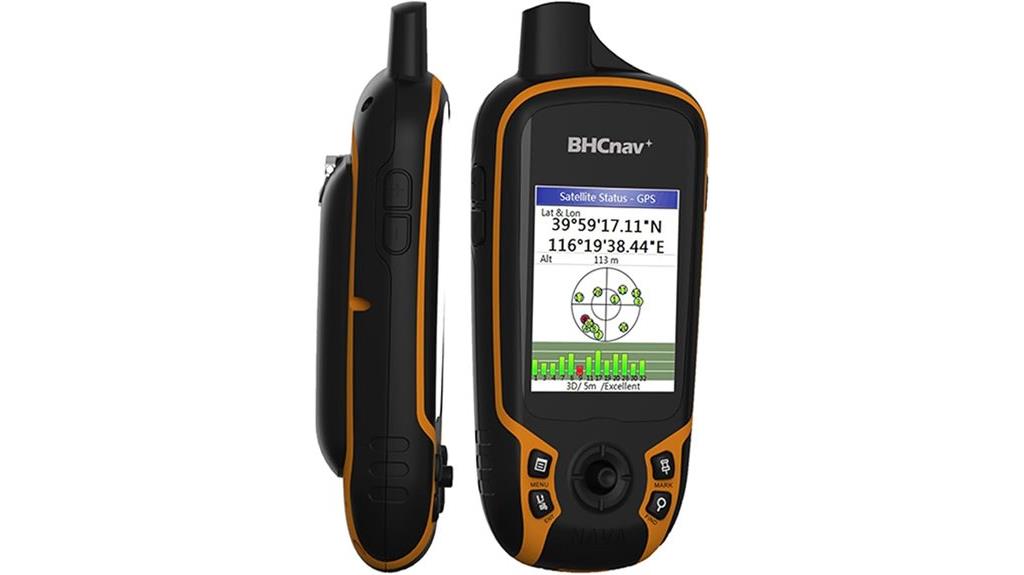 colorful handheld gps device