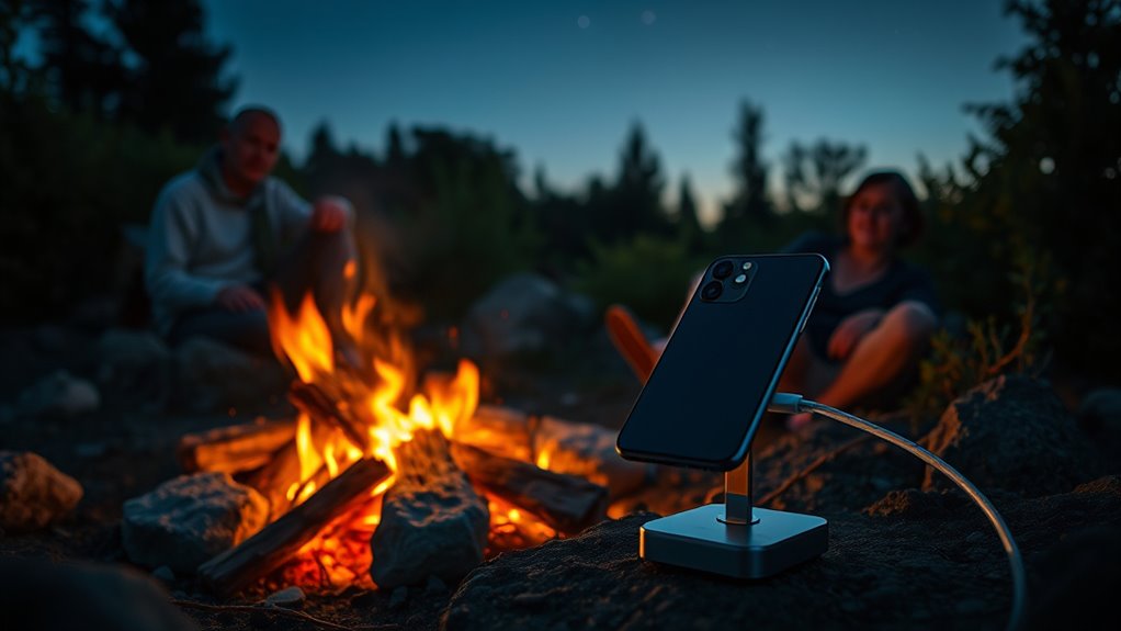 enhanced portable fire powered chargers