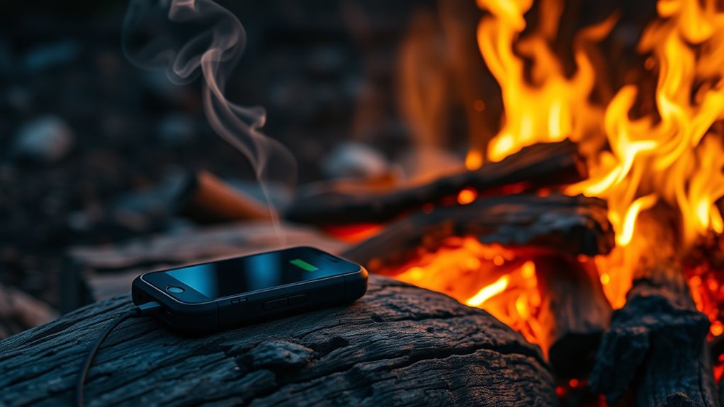 fire powered charging safety