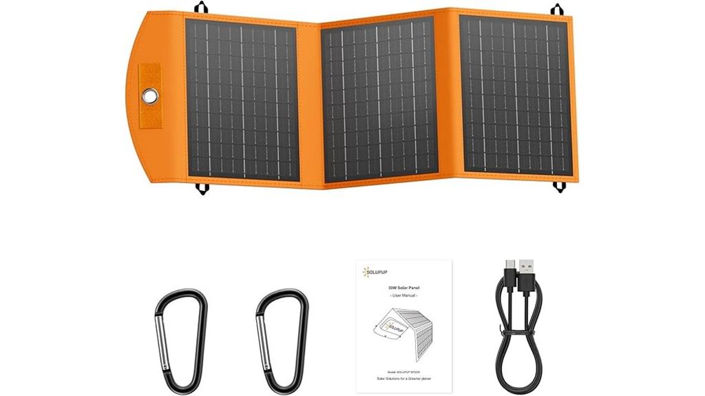foldable camping solar charger
