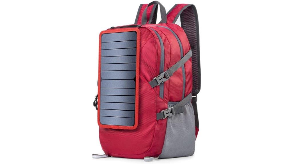 foldable solar backpack power