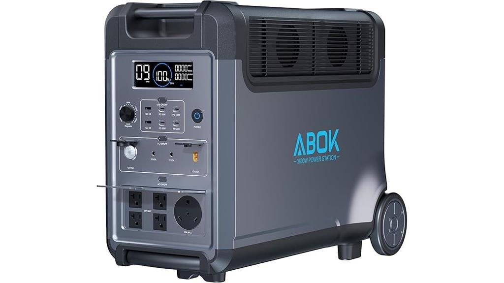 high capacity portable solar generator