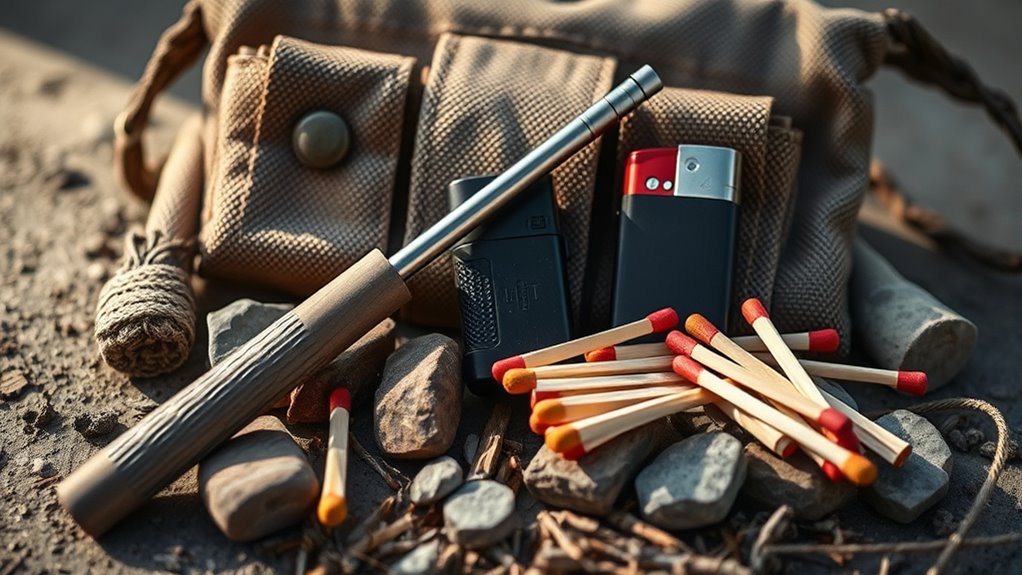 multiple reliable fire starting options