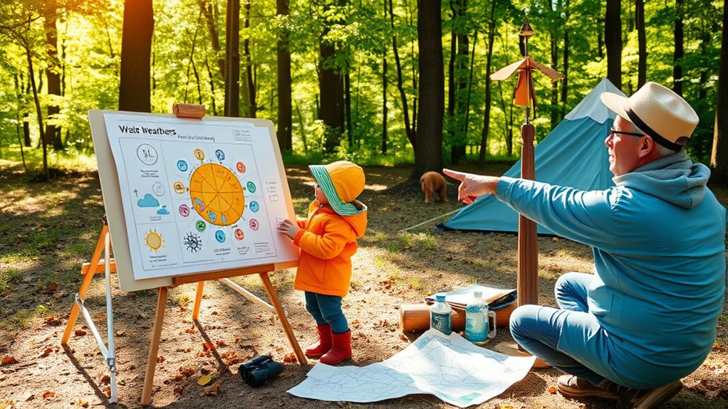 observe weather and plan