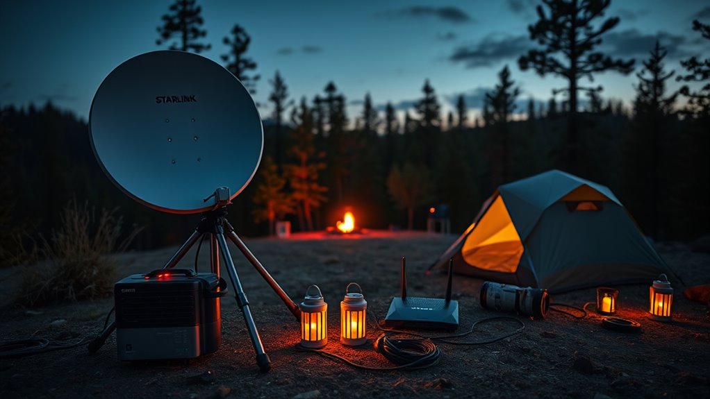 optimize mobile satellite setup