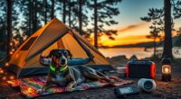 pet friendly camping tech