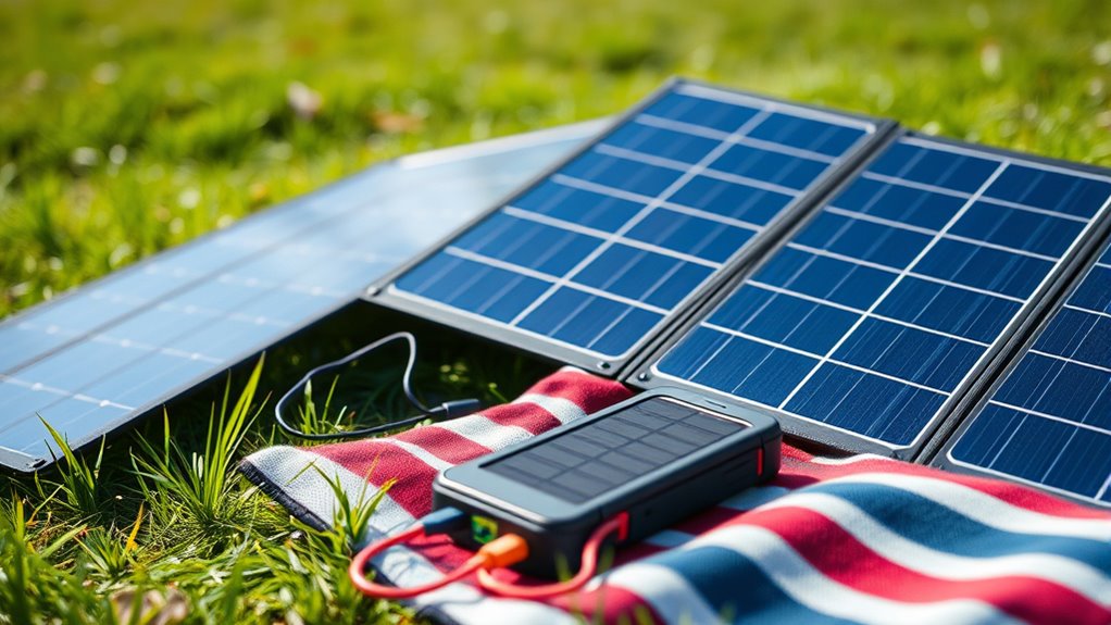 portable lightweight solar charging