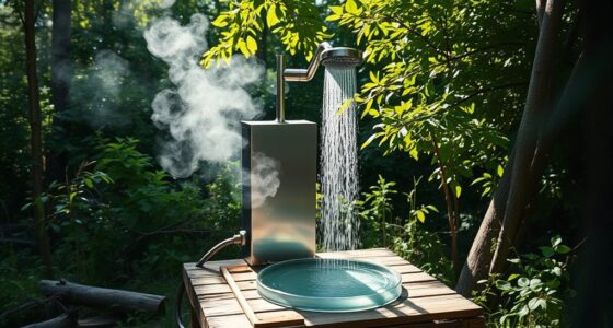 portable off grid shower technology