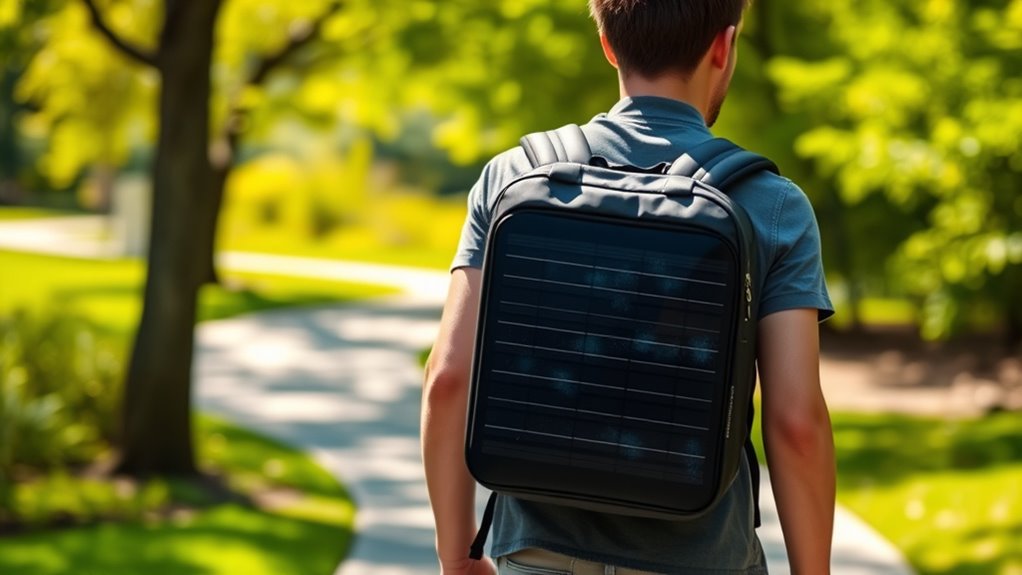 portable solar charging gear