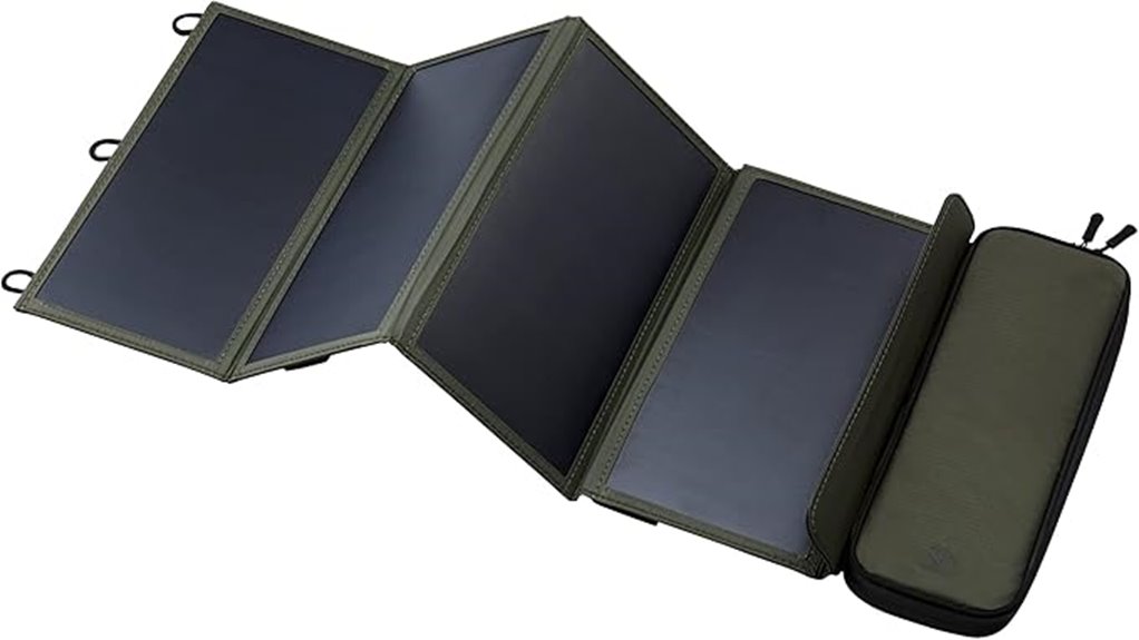 portable solar panel with dual usb