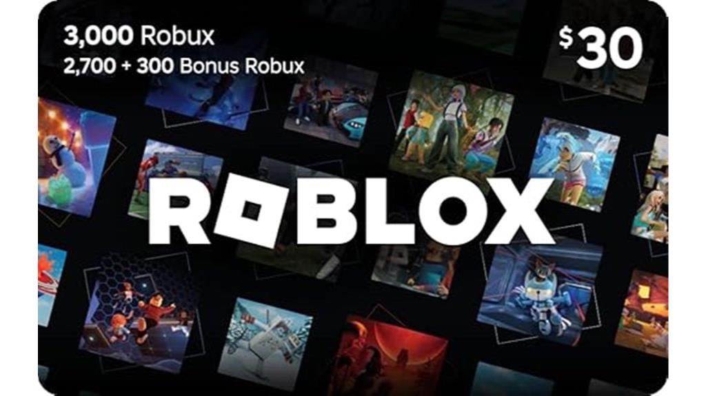 roblox gift card 3000 robux