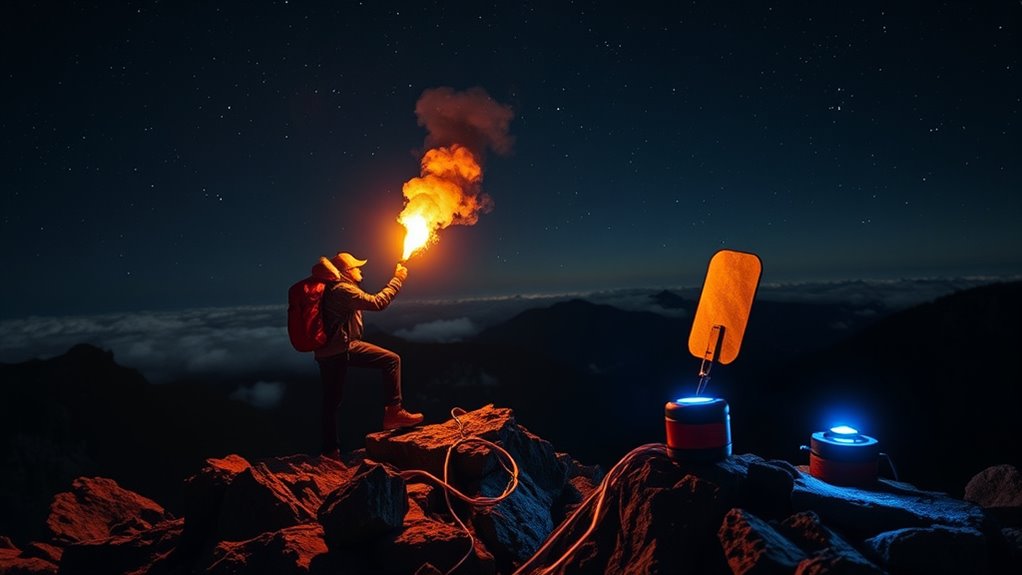 signaling device visibility and range