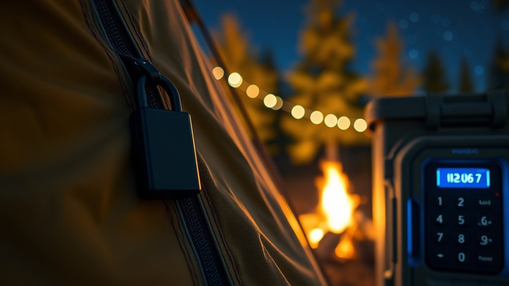 smart campsite lock security