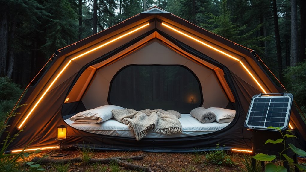 smart weather adaptive glamping tents