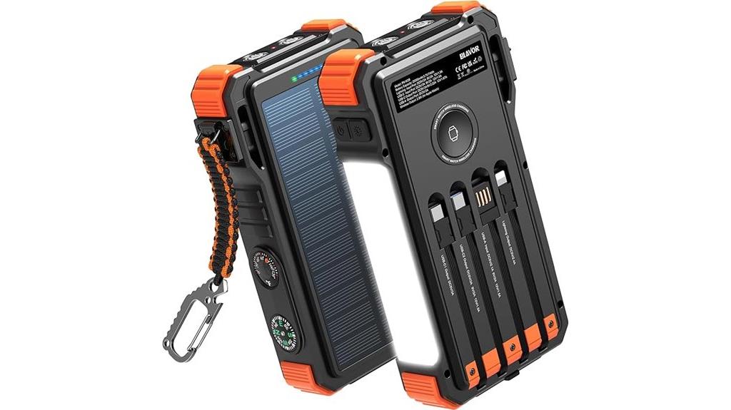 solar power bank with wireless charging