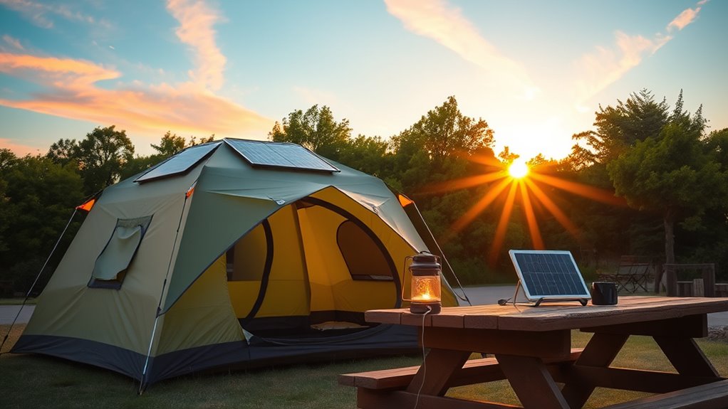 solar powered camping gear