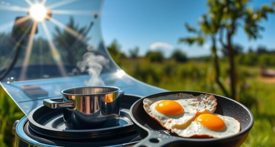 sun powered water boiling