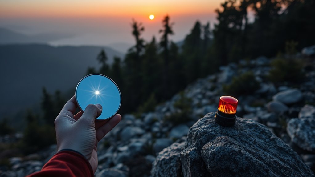 use mirrors for signaling