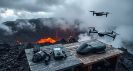 volcano camping with air tech