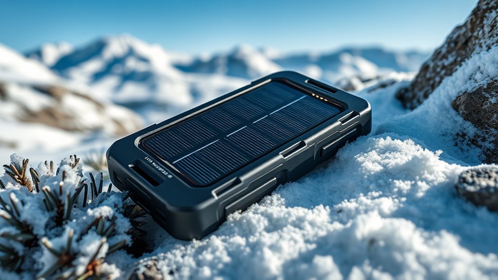 winter camping solar considerations