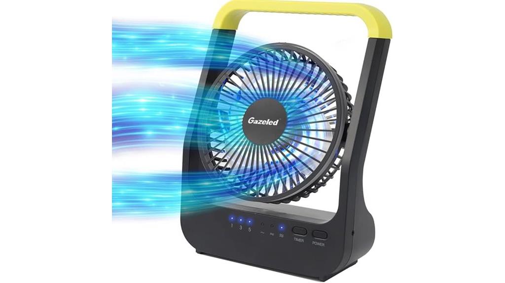 battery powered portable fan