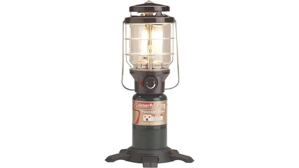 bright gas lantern light
