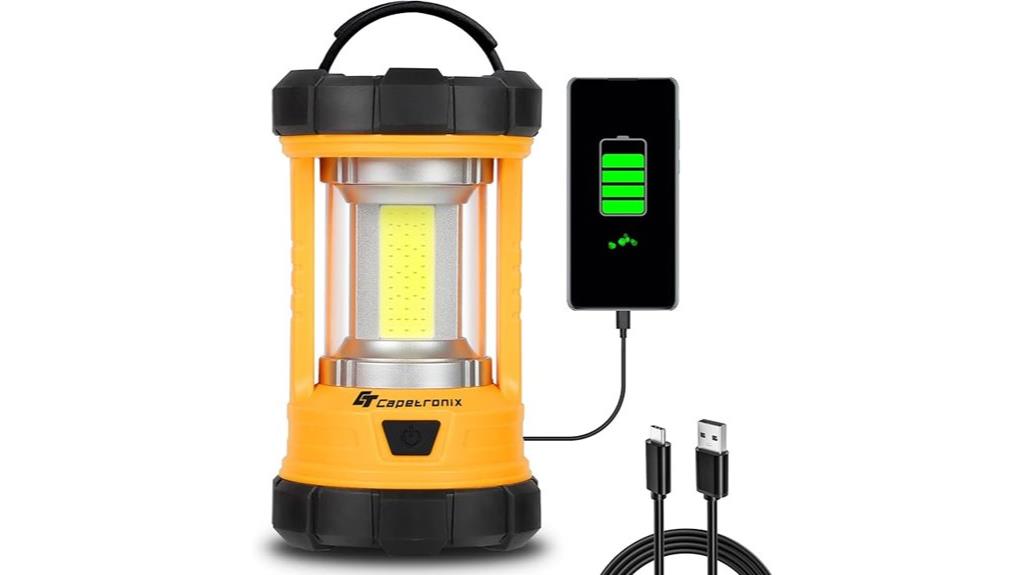 bright rechargeable camping lantern