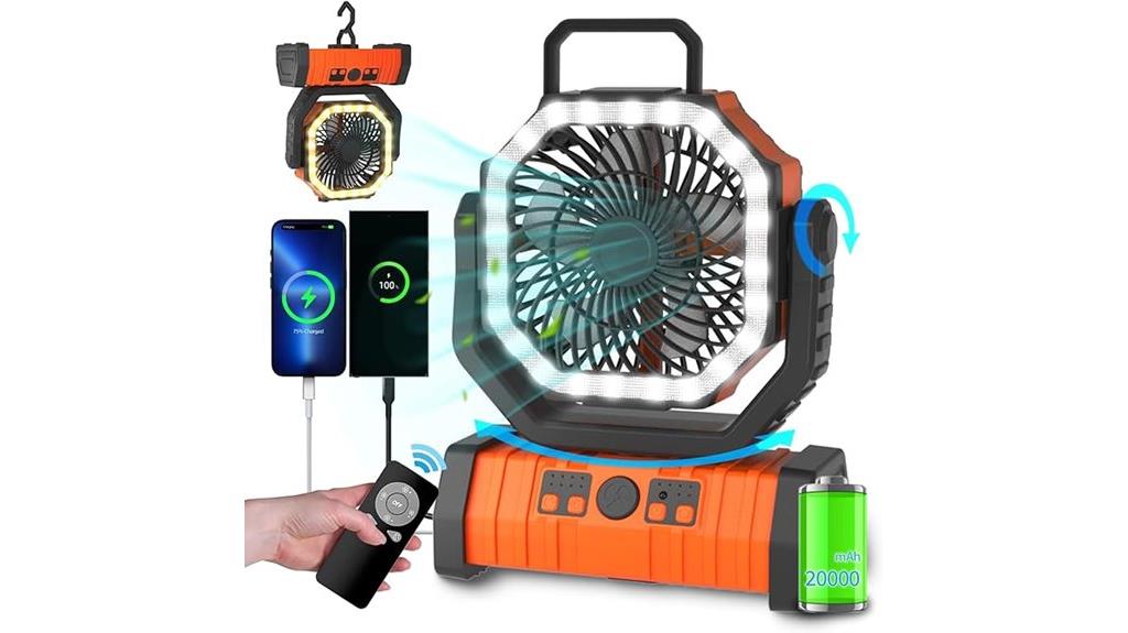 camping fan with battery