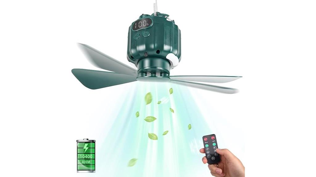 camping tent ceiling fan