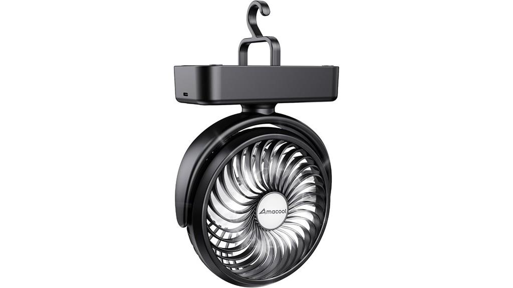 compact fan with light