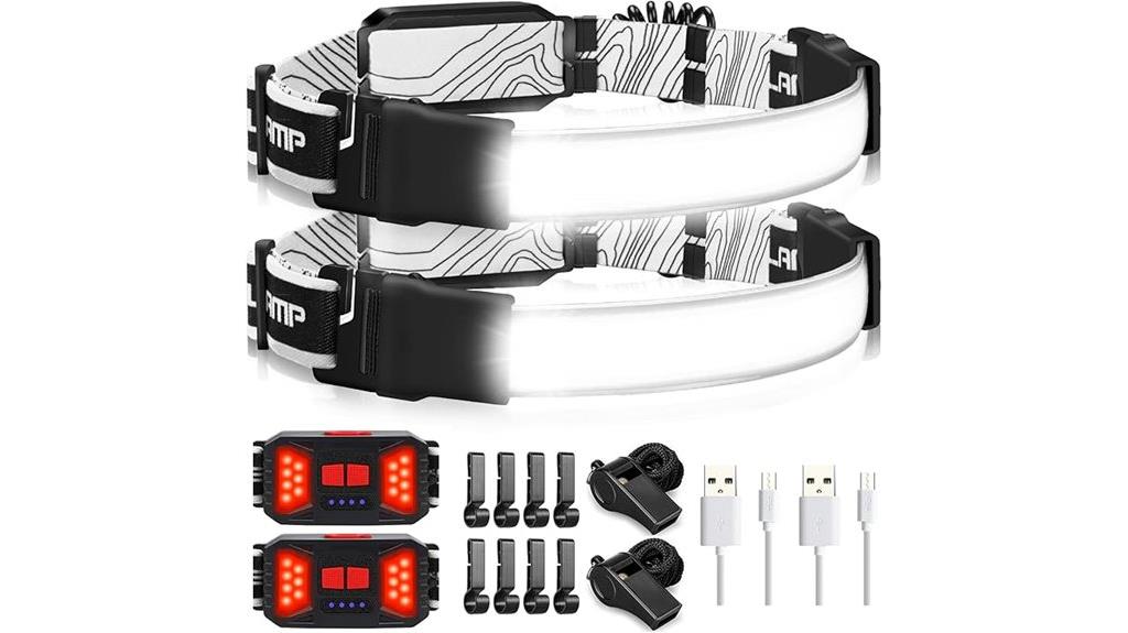 dual black led headlamps