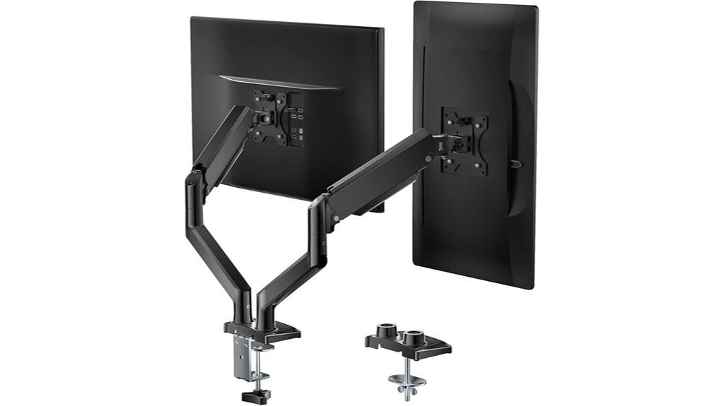dual monitor ergonomic stand