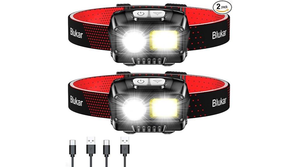 dual rechargeable led headlamps