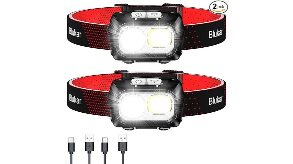 dual rechargeable led headlamps