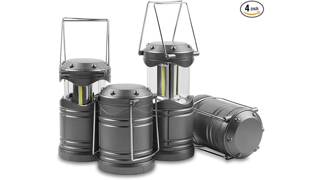 four pack led camping lanterns