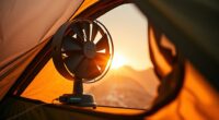 lightweight battery powered tent fans