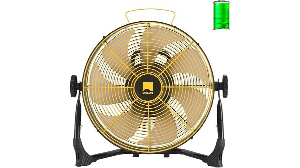 portable battery powered fan