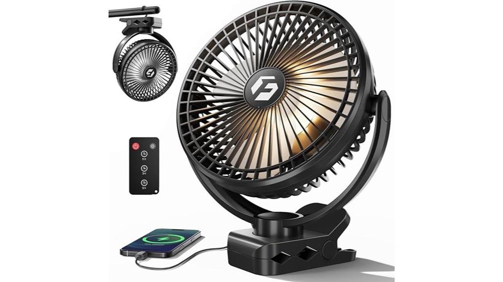 portable clip on fan