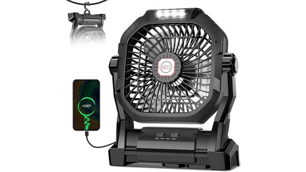 portable fan with power bank