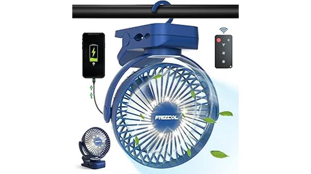 portable rechargeable desk fan