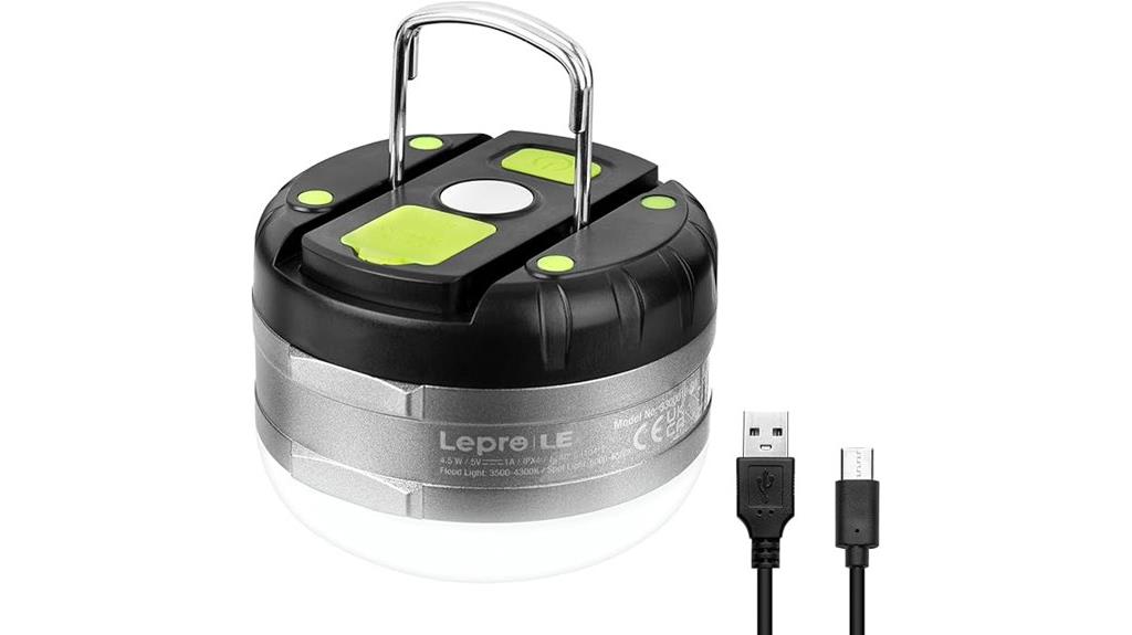 rechargeable camping lantern with power bank