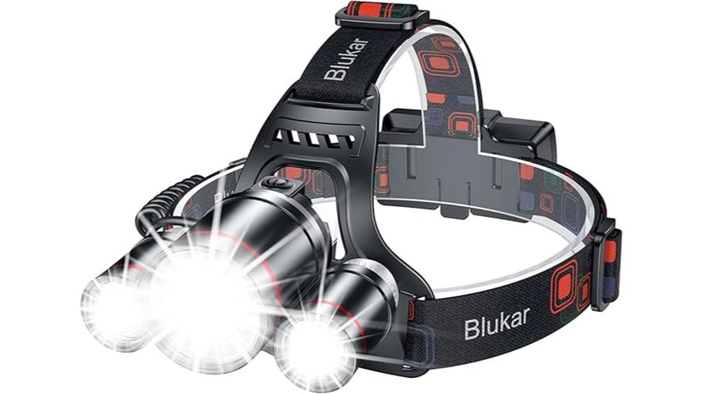rechargeable led headlamp flashlight