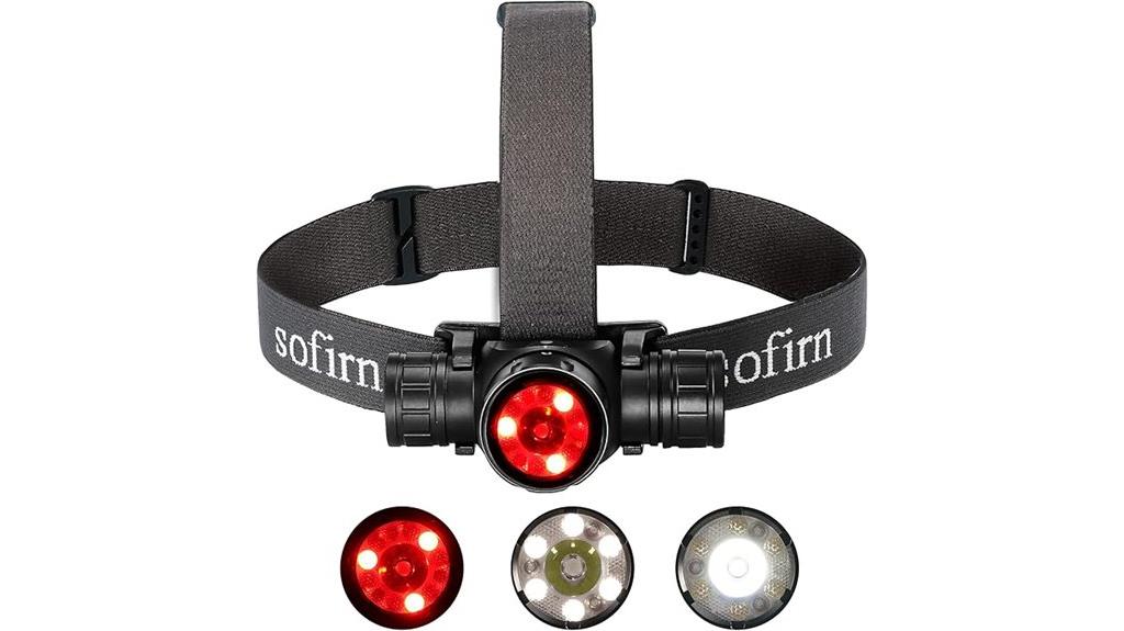rechargeable red light headlamp