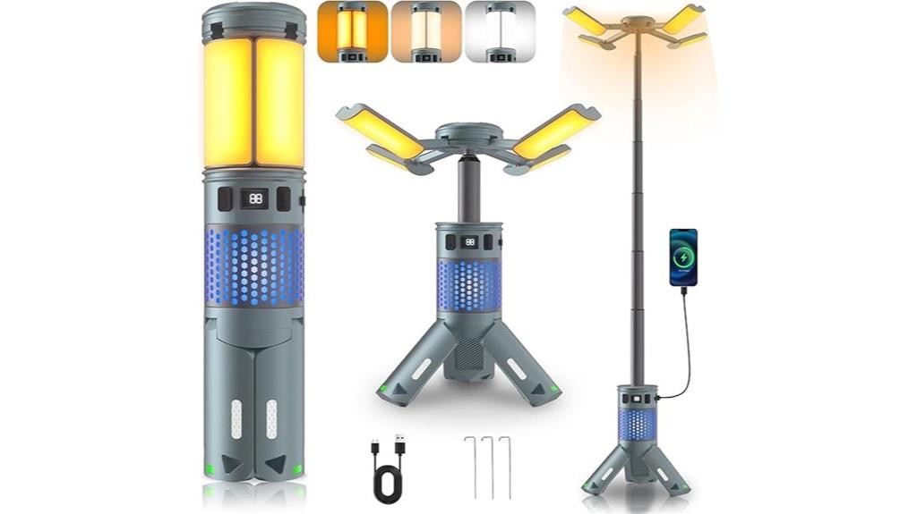 rechargeable rgb camping lantern