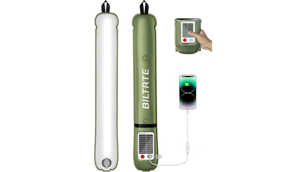 rechargeable solar inflatable lamp