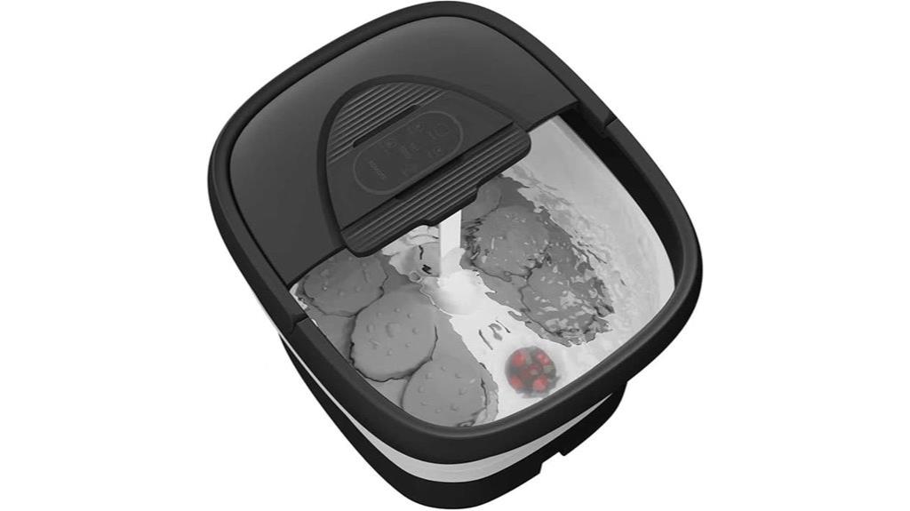 remote controlled collapsible foot spa