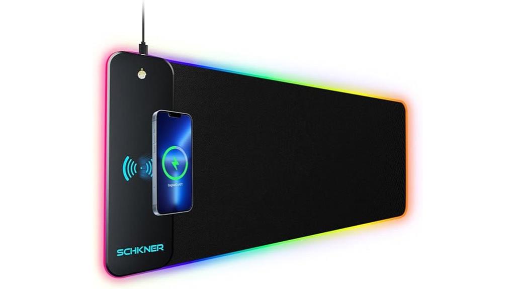 rgb wireless charging mouse pad