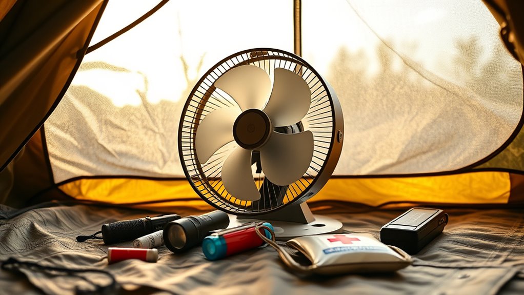 tent fan battery considerations
