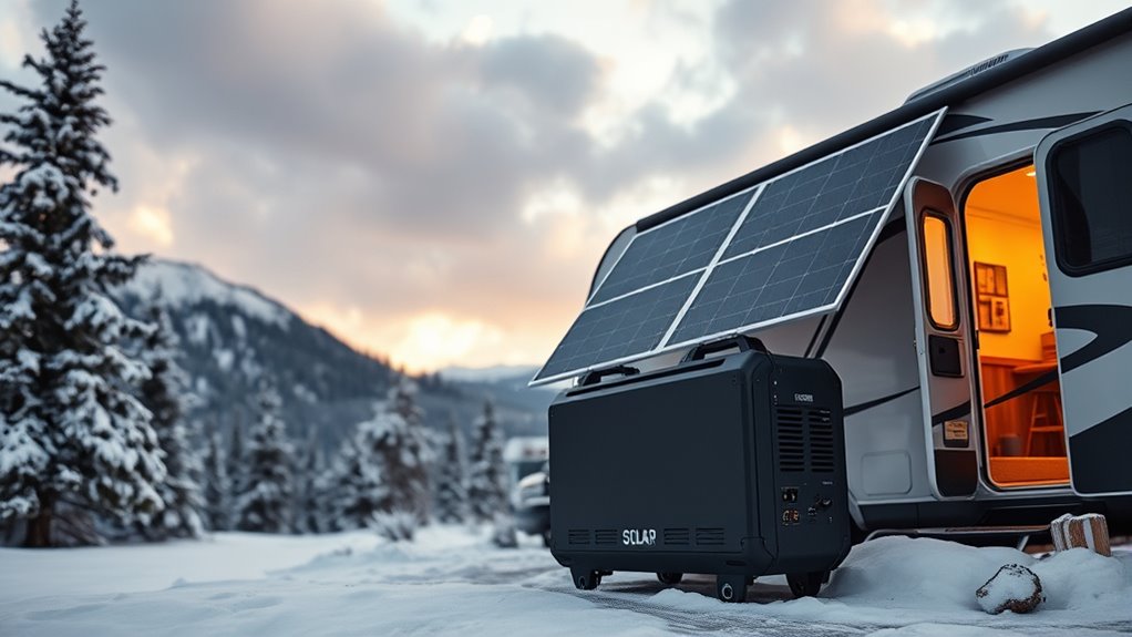 winter rv solar power