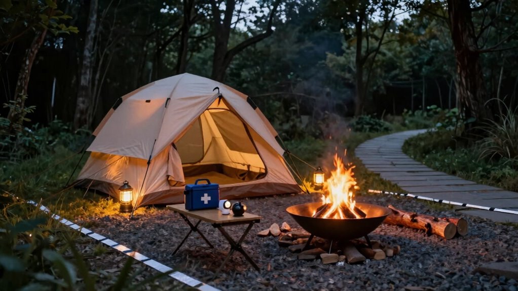 campfire safety and wildlife precautions
